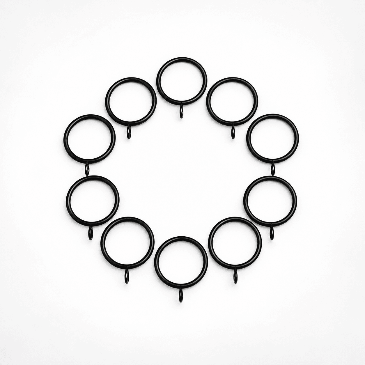 50mm  Large Iron Curtain Rings 55mm OD x 45mm ID.